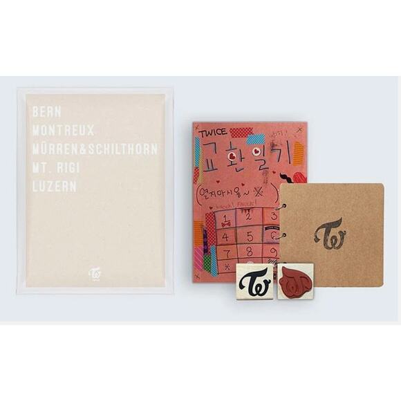 Twice TV5 Other - TWICE TV5 TWICE in SWITZERLAND MD SET Diary Note+24p Selfie Book+Stamp KPOP